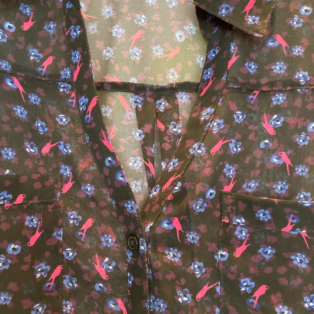 Express sheer button down, XS - Picture 4 of 4